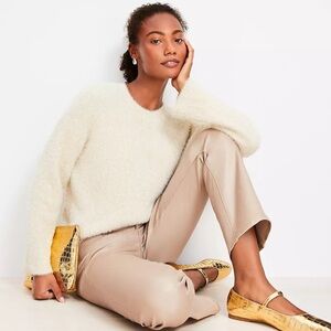 LOFT Shimmer Fuzzy Sweater